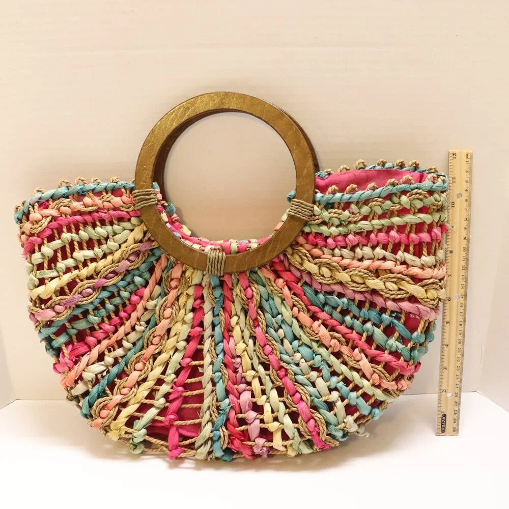 Cappelli Straw Women's Tote Pre-Owned in Good Condition Mulita Color